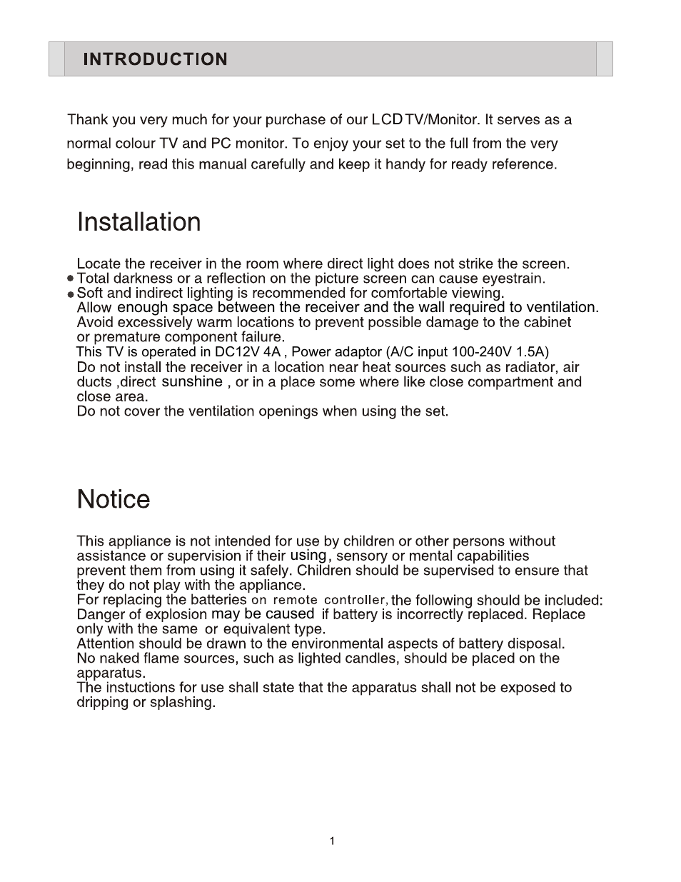 Curtis Computer LCD1701A User Manual | Page 4 / 17