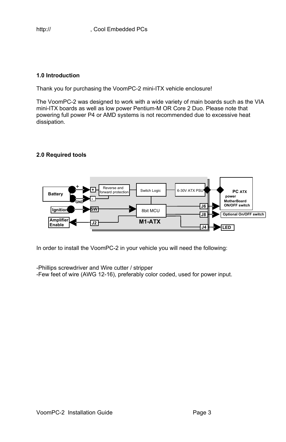 M1-atx | Cool Embedded PCs Automotive PC Enclosure User Manual | Page 3 / 6