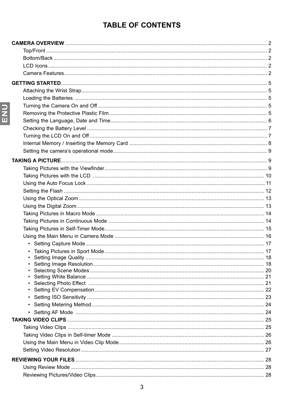 Concord Camera JD C3.1z3 User Manual | Page 4 / 75