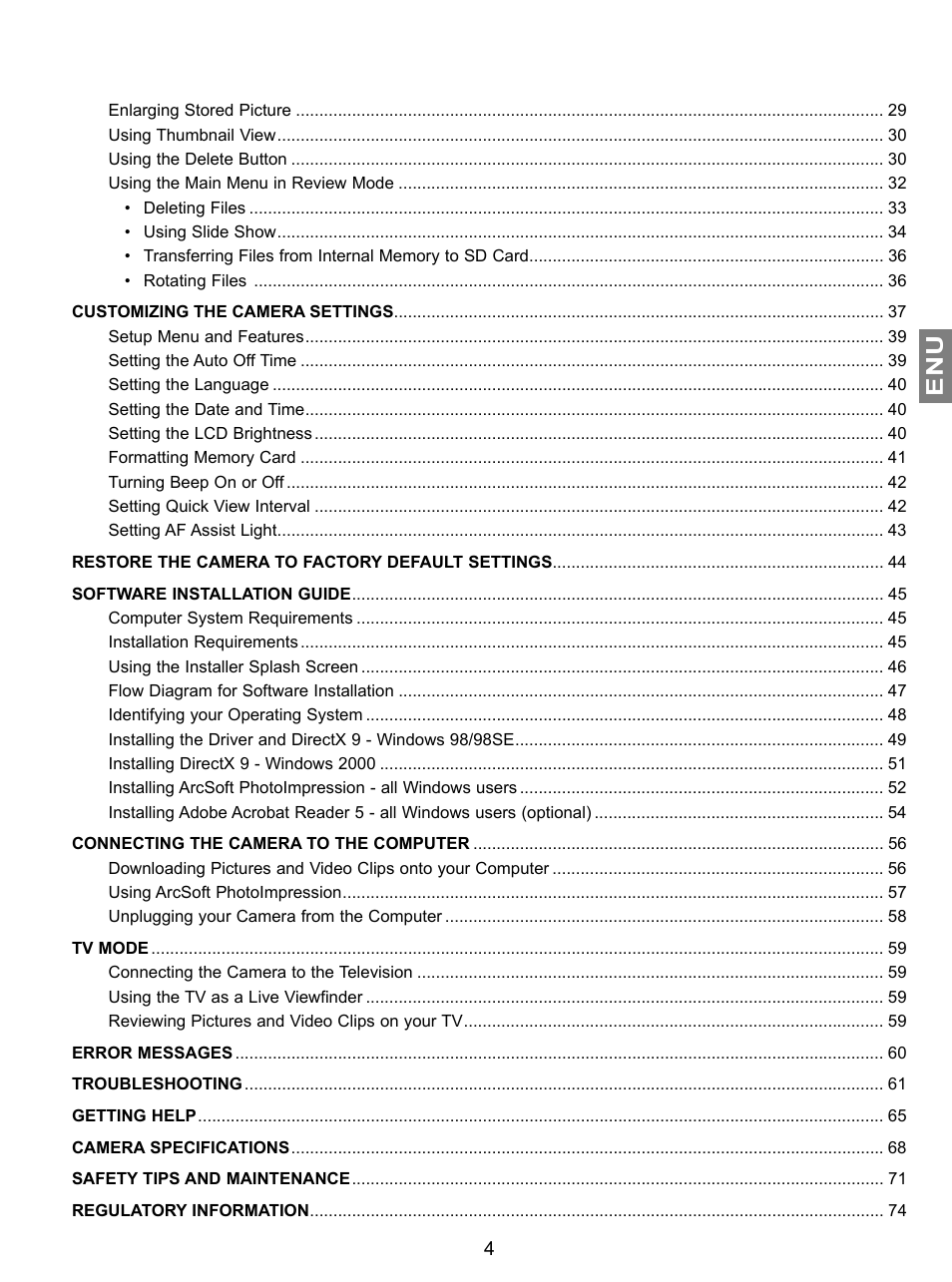 Concord Camera JD C3.1z3 User Manual | Page 5 / 75