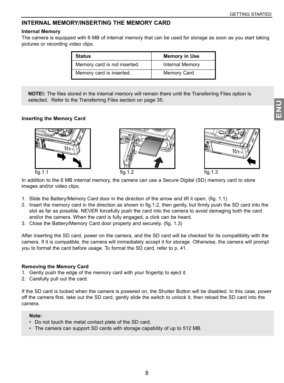 Concord Camera JD C3.1z3 User Manual | Page 9 / 75