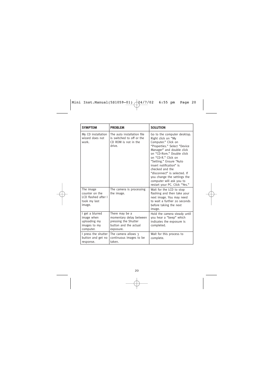 Concord Camera Eye-Q Mini User Manual | Page 21 / 24