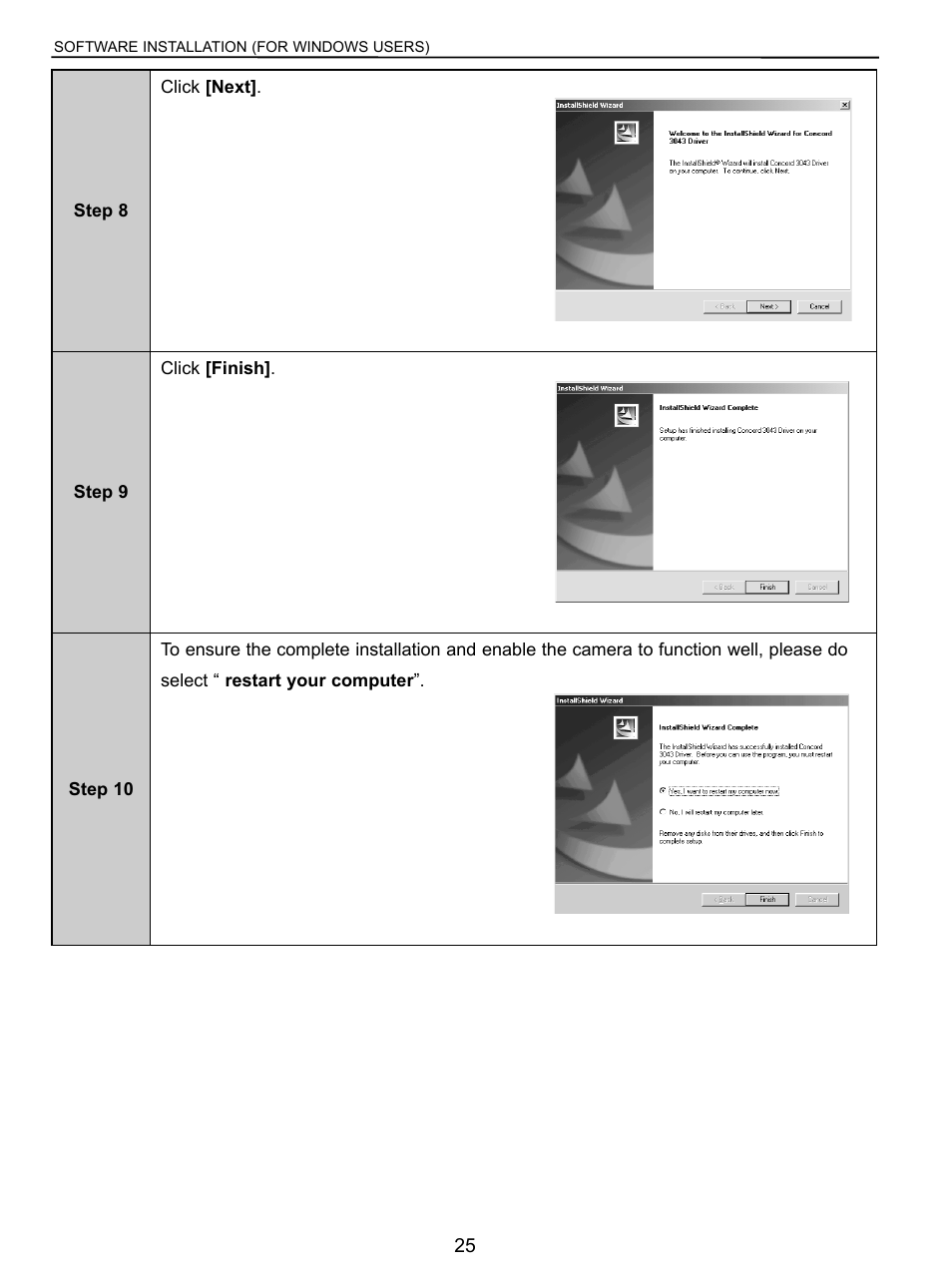 Concord Camera 3043 User Manual | Page 26 / 50