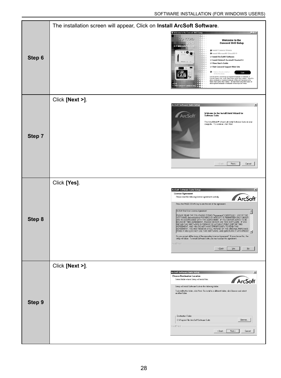 Concord Camera 3043 User Manual | Page 29 / 50