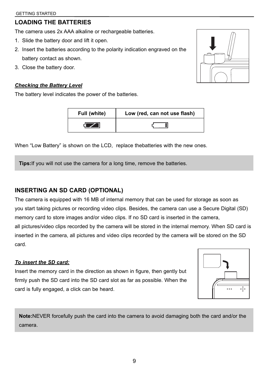 Concord Camera C 3.1 SL User Manual | Page 10 / 50