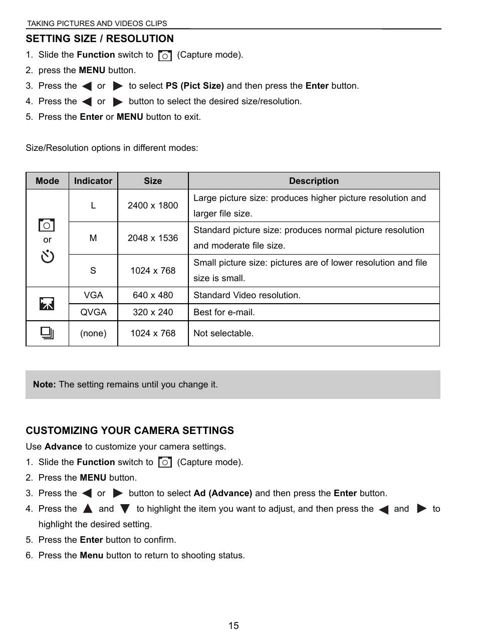 Concord Camera C 3.1 SL User Manual | Page 16 / 50
