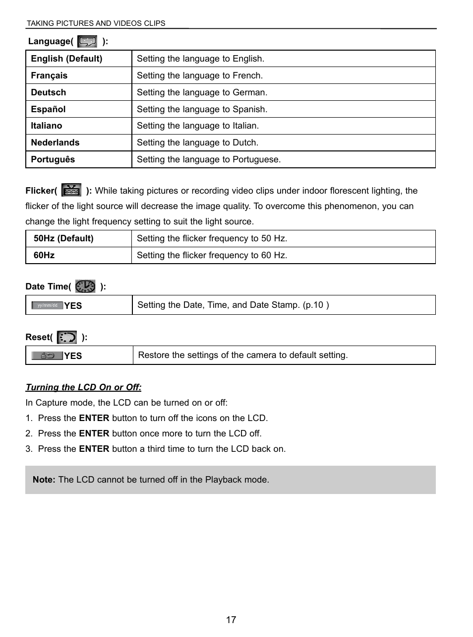 Concord Camera C 3.1 SL User Manual | Page 18 / 50