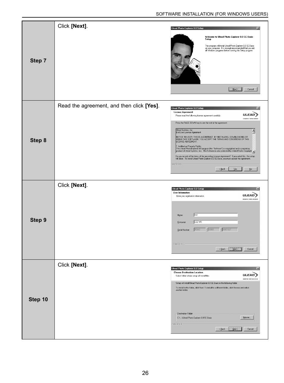 Concord Camera C 3.1 SL User Manual | Page 27 / 50