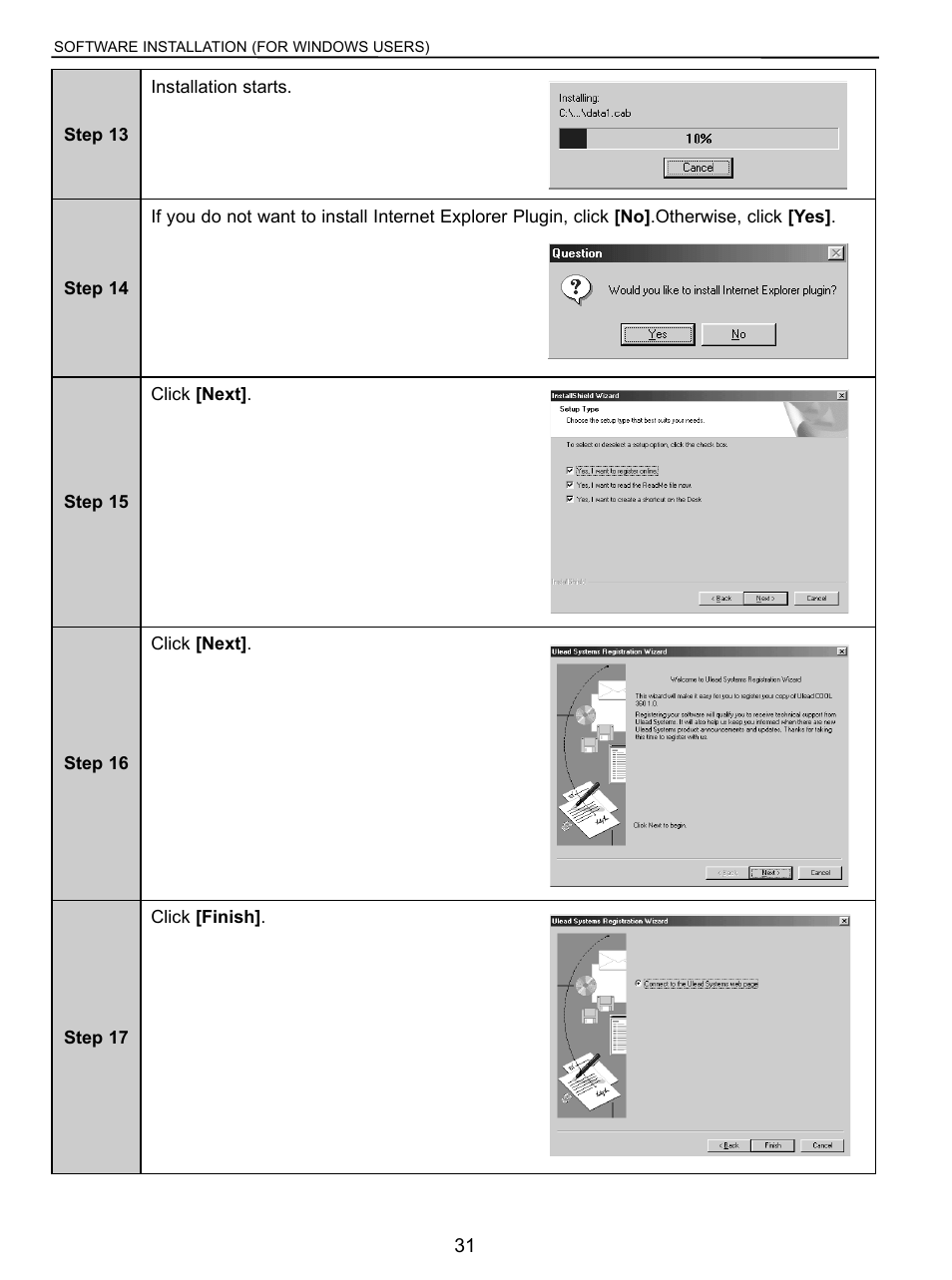 Concord Camera C 3.1 SL User Manual | Page 32 / 50