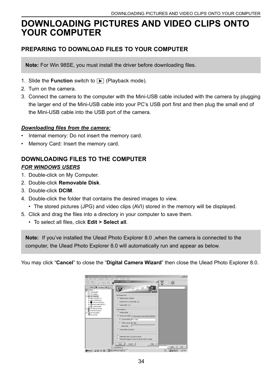 Concord Camera C 3.1 SL User Manual | Page 35 / 50