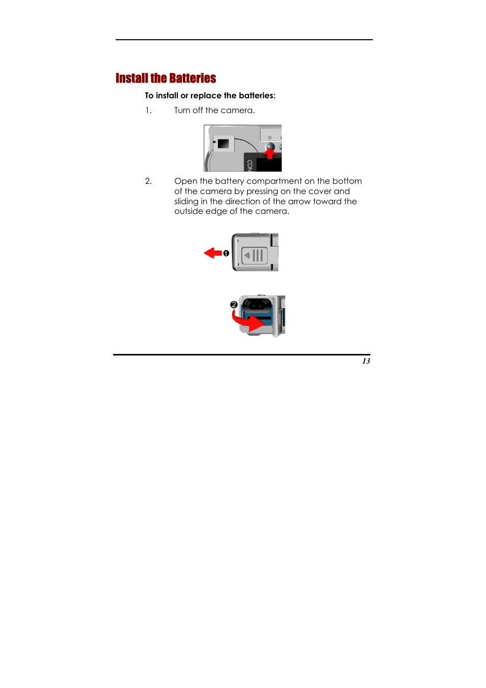 Install the batteries, Macro | Concord Camera Eye-Q 2133z User Manual | Page 17 / 60