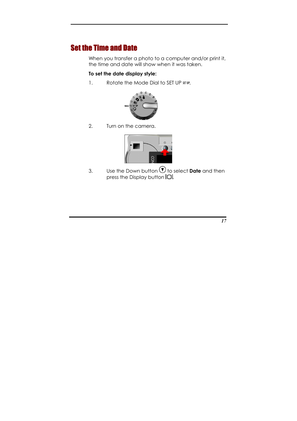 Set the time and date, Set up mode | Concord Camera Eye-Q 2133z User Manual | Page 21 / 60