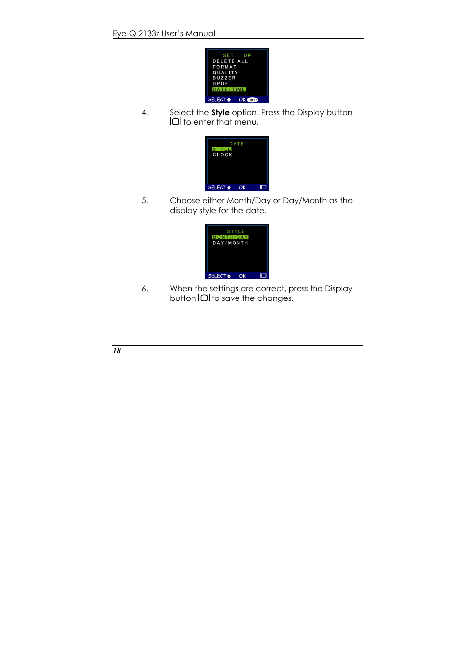 Concord Camera Eye-Q 2133z User Manual | Page 22 / 60