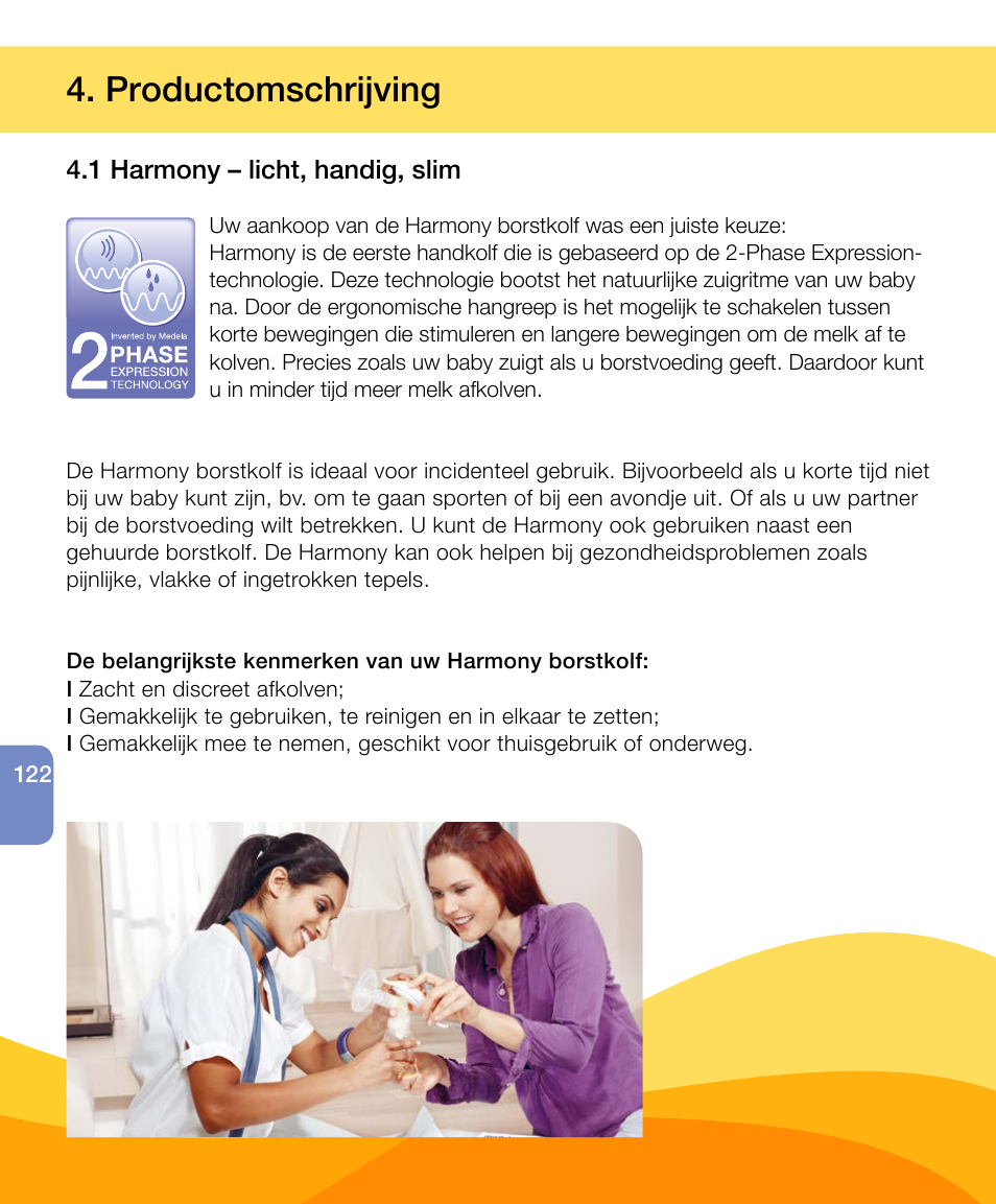 Productomschrijving | Medela Harmony User Manual | Page 122 / 172