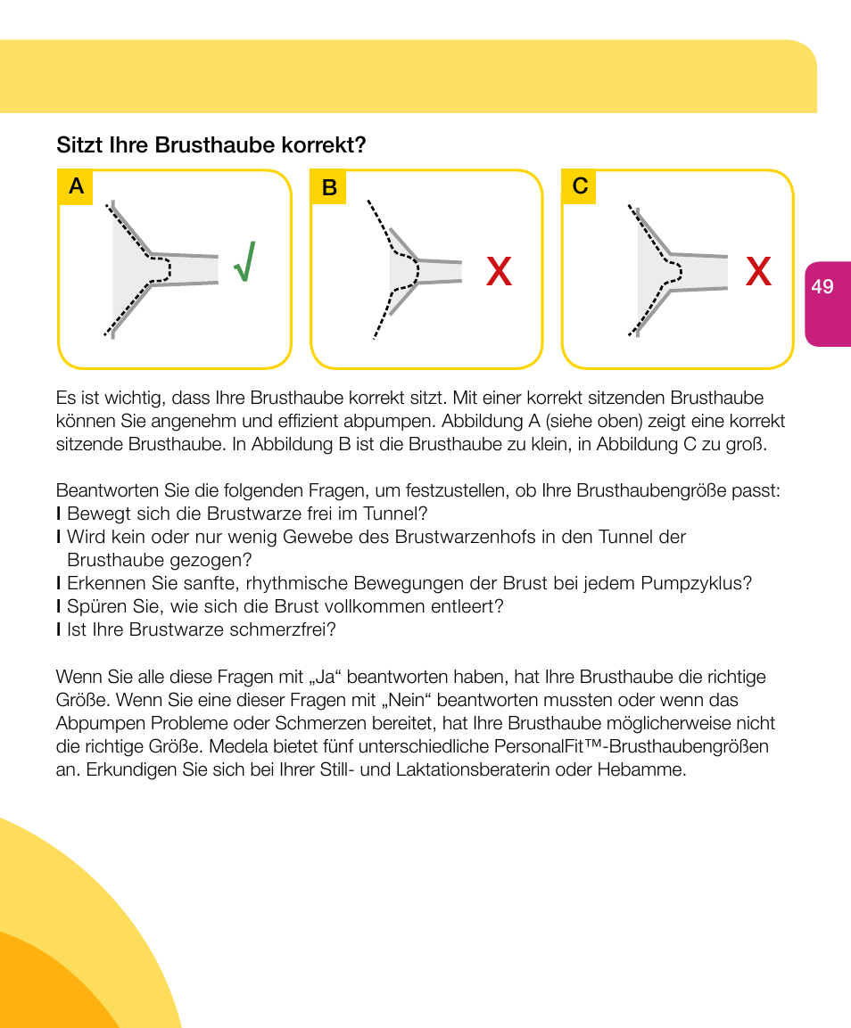 Medela Harmony User Manual | Page 49 / 172