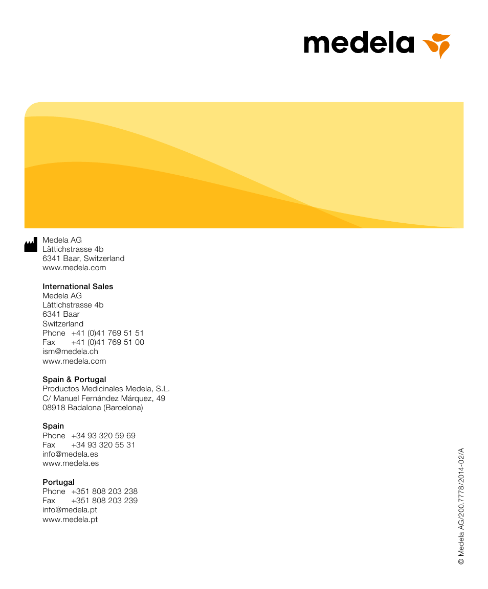 Medela Harmony User Manual | Page 88 / 88