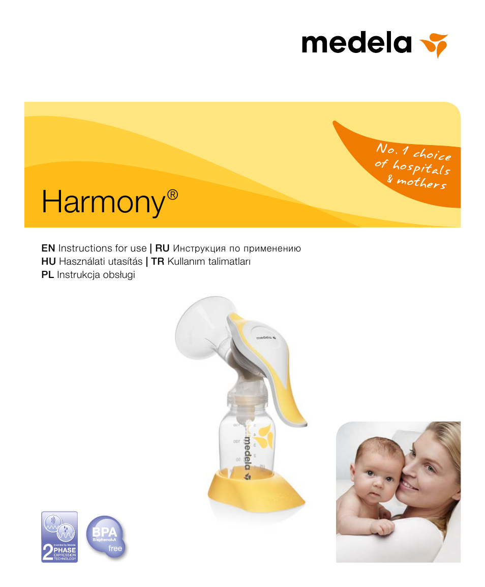 Medela Harmony User Manual | 144 pages