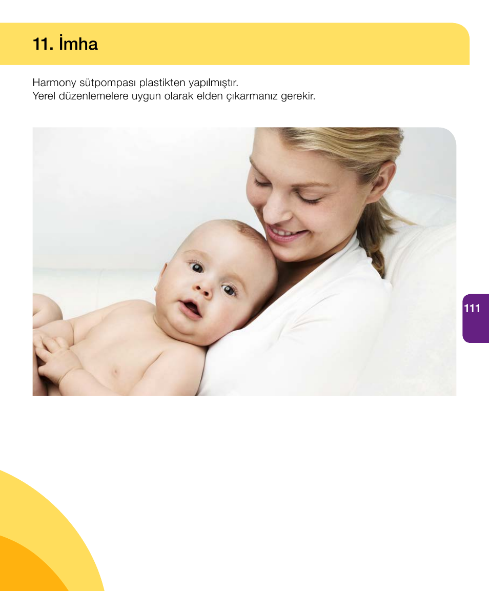 Imha | Medela Harmony User Manual | Page 111 / 144