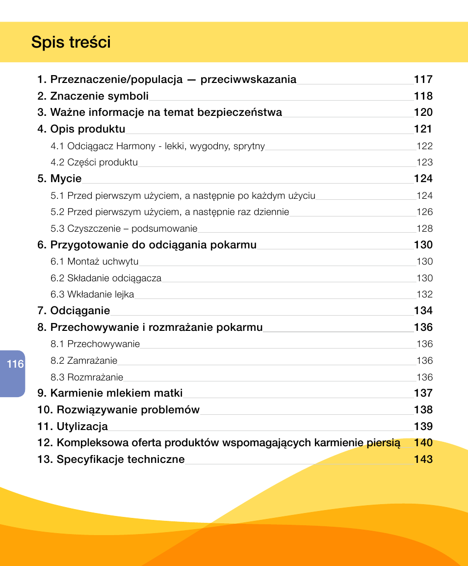 Medela Harmony User Manual | Page 116 / 144