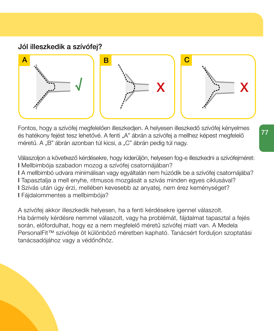 Medela Harmony User Manual | Page 77 / 144