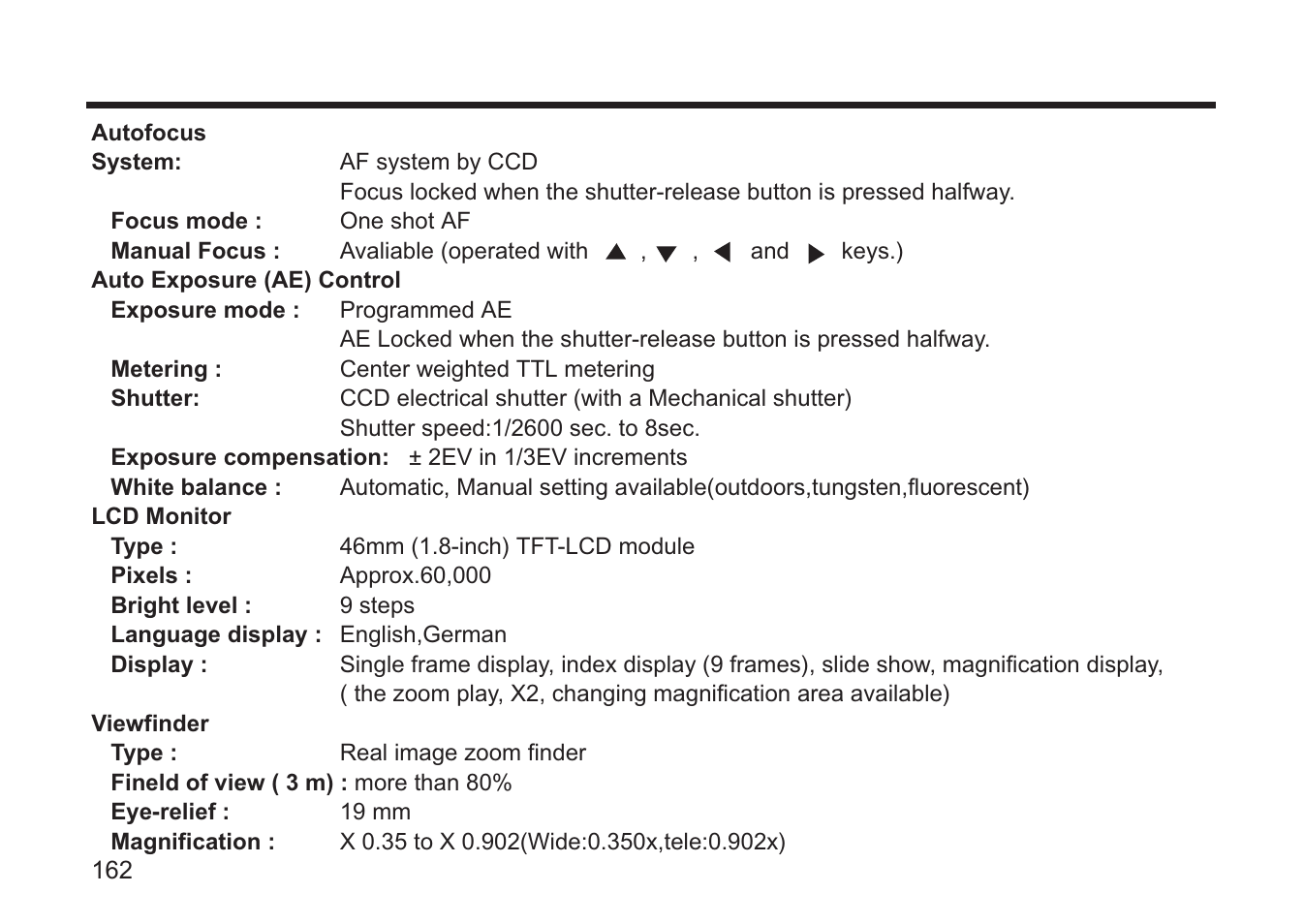 Concord Camera 5330z User Manual | Page 163 / 165