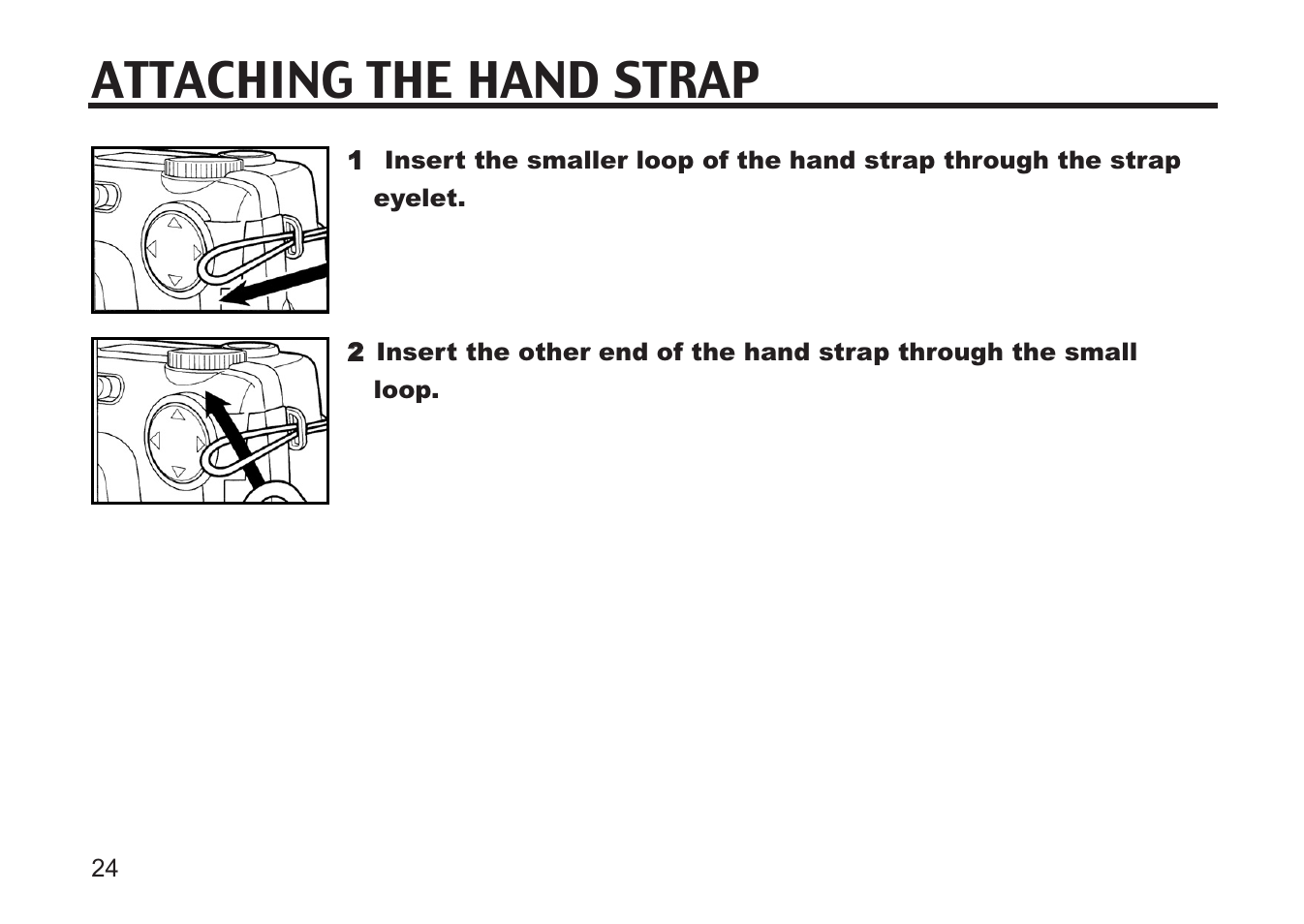 Attaching the hand strap | Concord Camera 5330z User Manual | Page 24 / 165