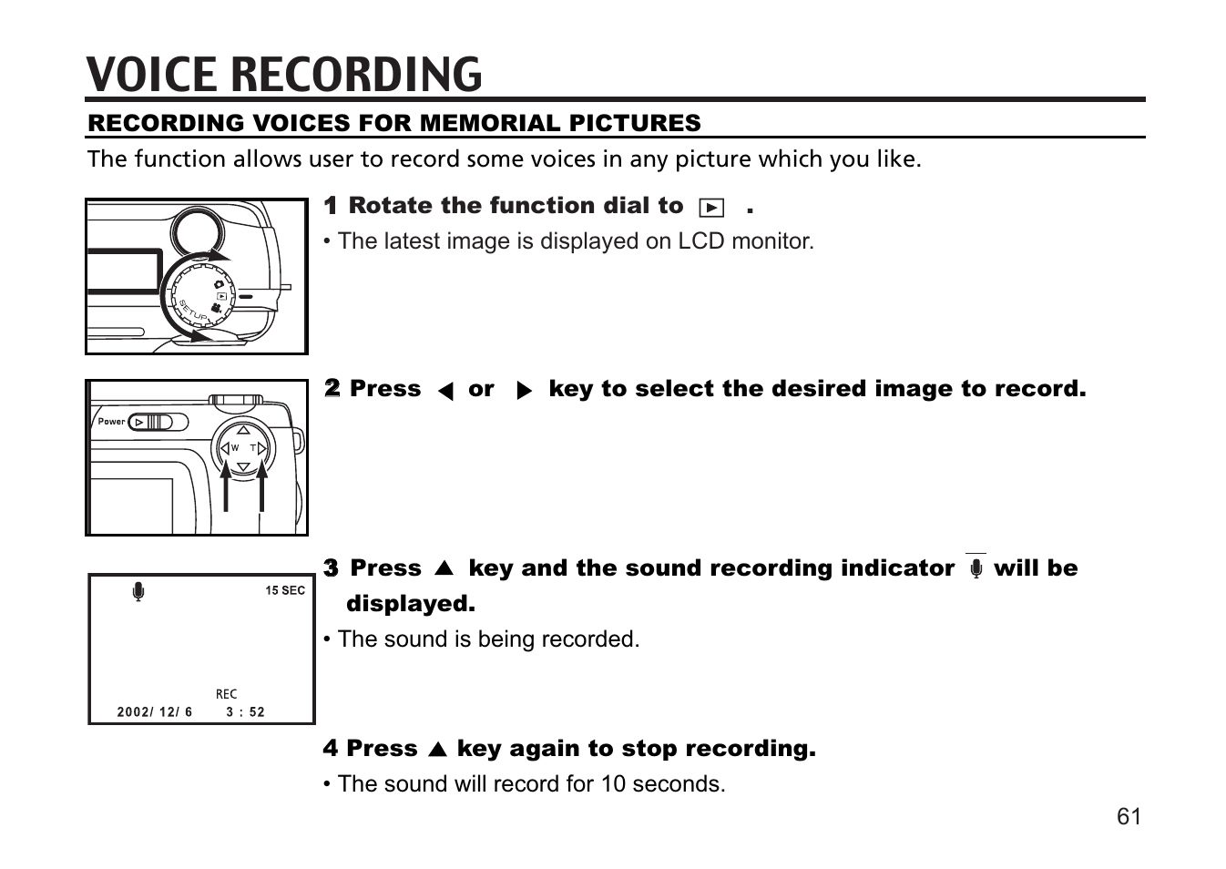 Voice recording | Concord Camera 5330z User Manual | Page 61 / 165