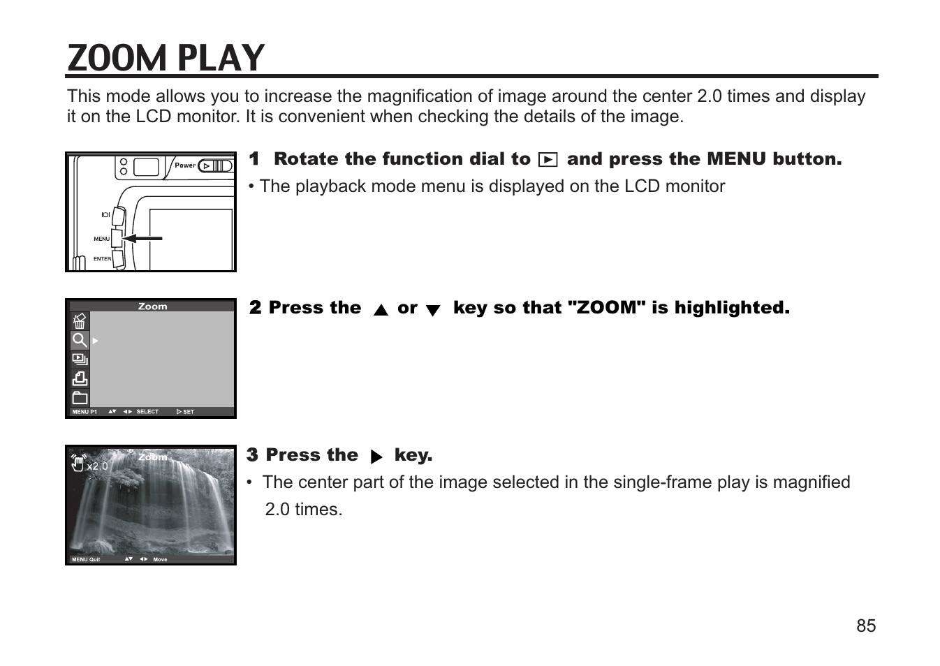 Zoom play | Concord Camera 5330z User Manual | Page 85 / 165