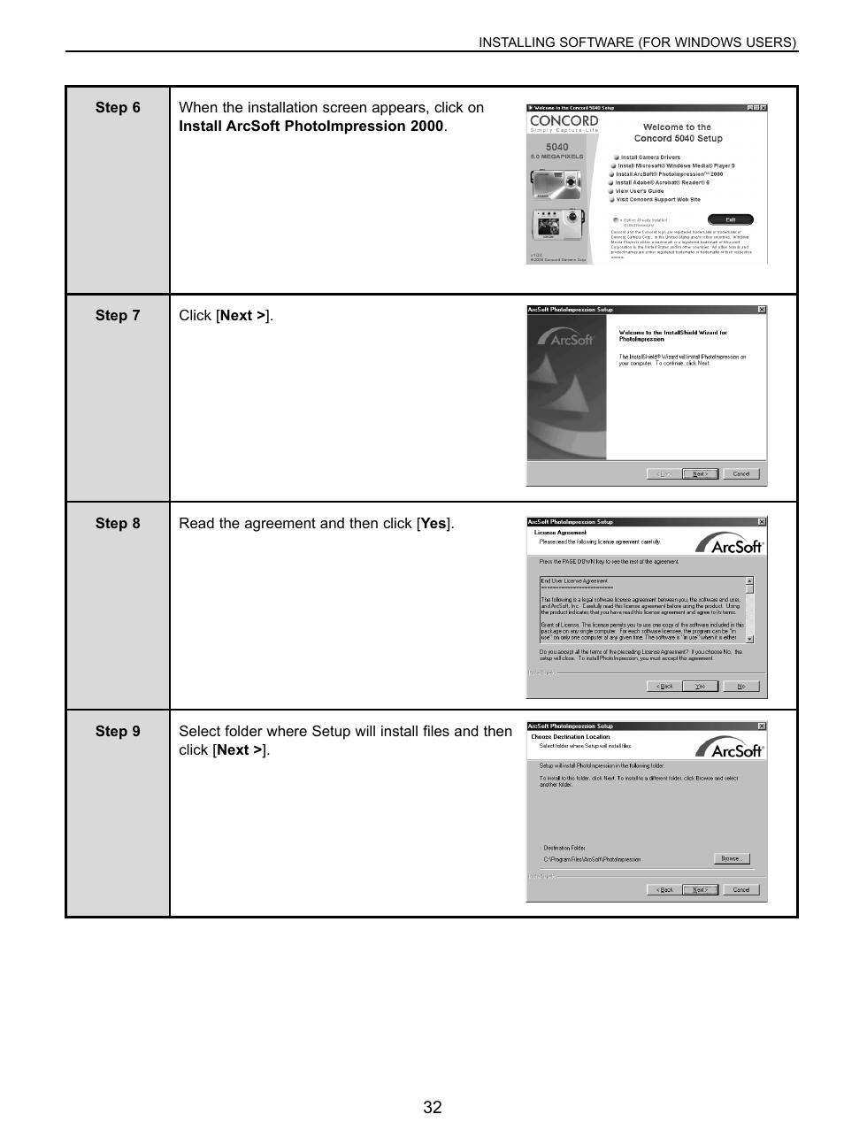Concord Camera 5040 User Manual | Page 33 / 42