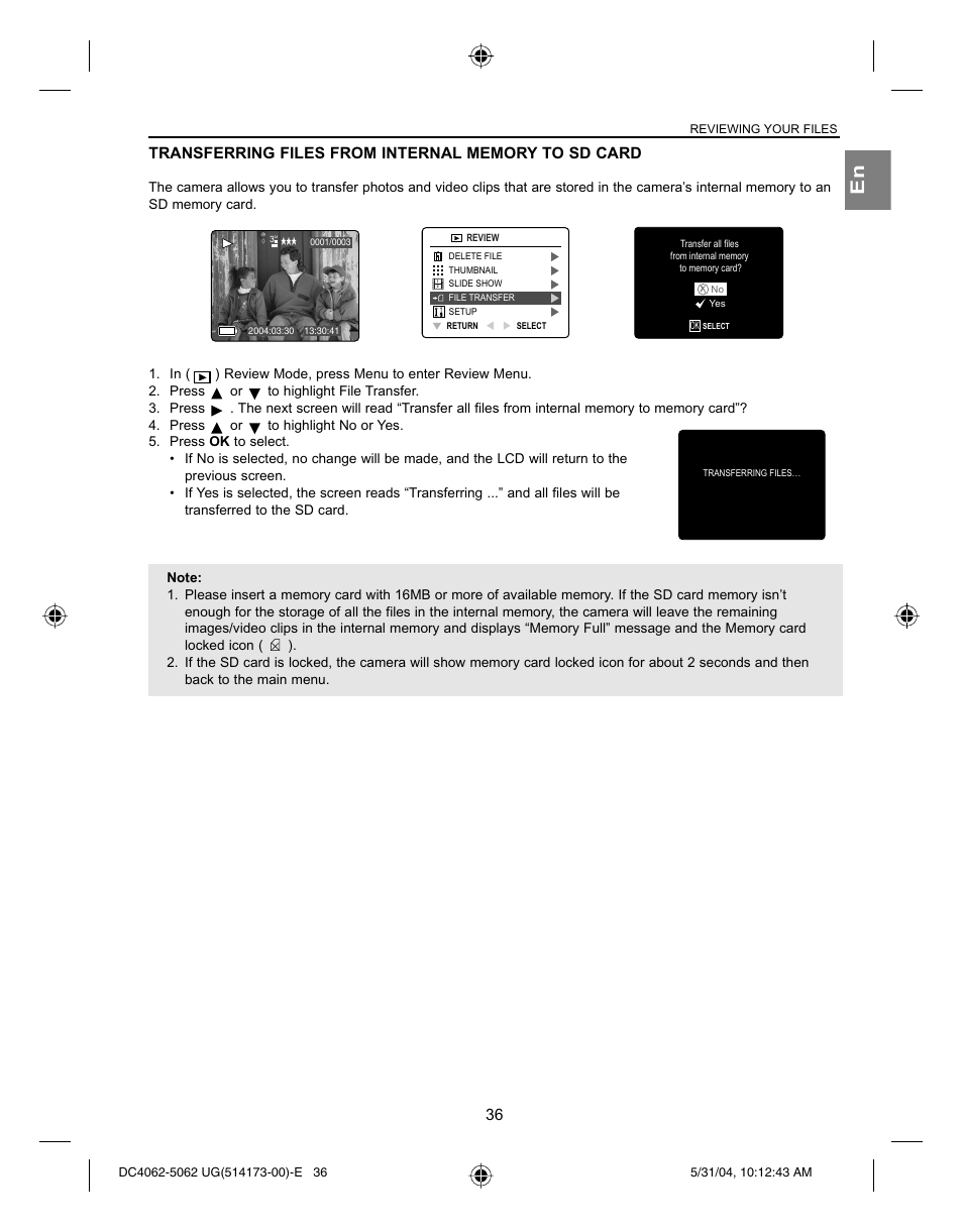 Concord Camera Eye-Q 4062AF User Manual | Page 38 / 75