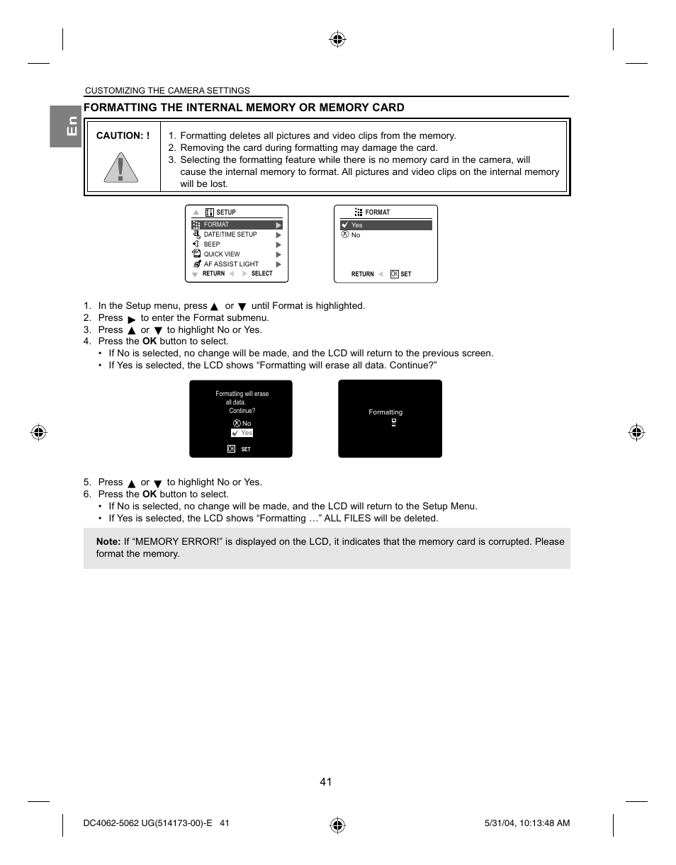 Concord Camera Eye-Q 4062AF User Manual | Page 43 / 75