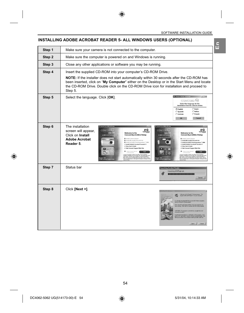 Concord Camera Eye-Q 4062AF User Manual | Page 56 / 75