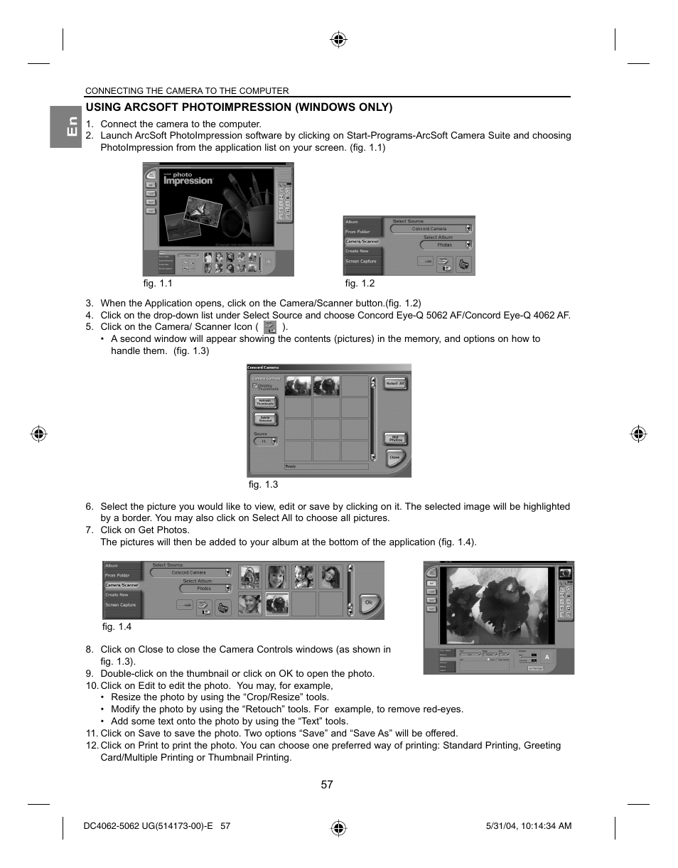 Concord Camera Eye-Q 4062AF User Manual | Page 59 / 75