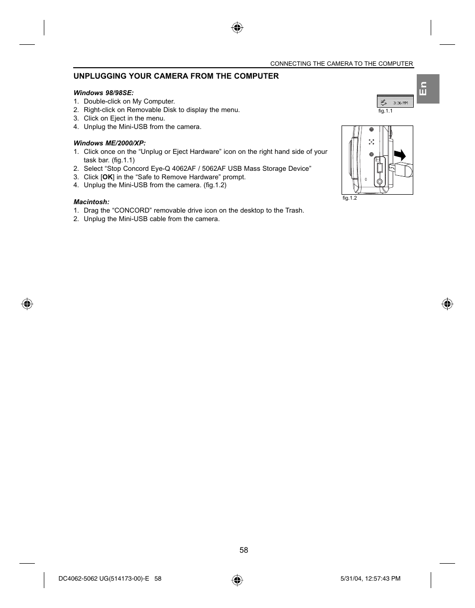 Concord Camera Eye-Q 4062AF User Manual | Page 60 / 75