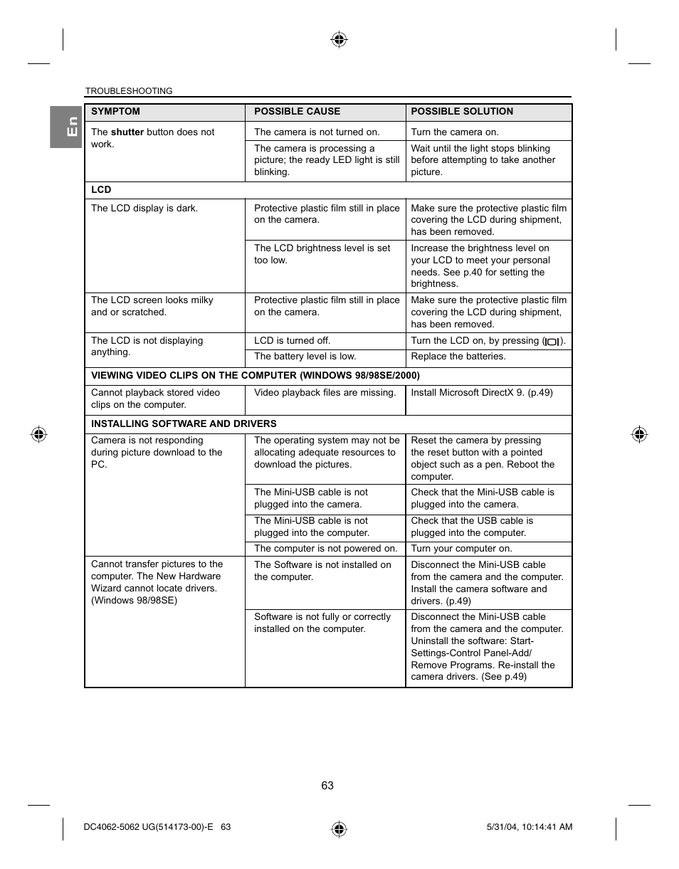 Concord Camera Eye-Q 4062AF User Manual | Page 65 / 75