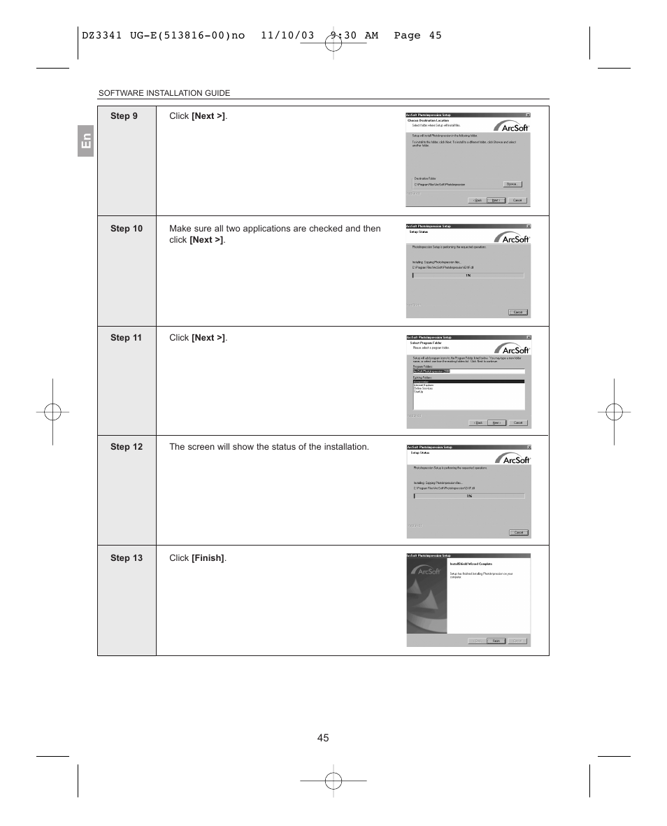 Concord Camera 3341z User Manual | Page 46 / 61