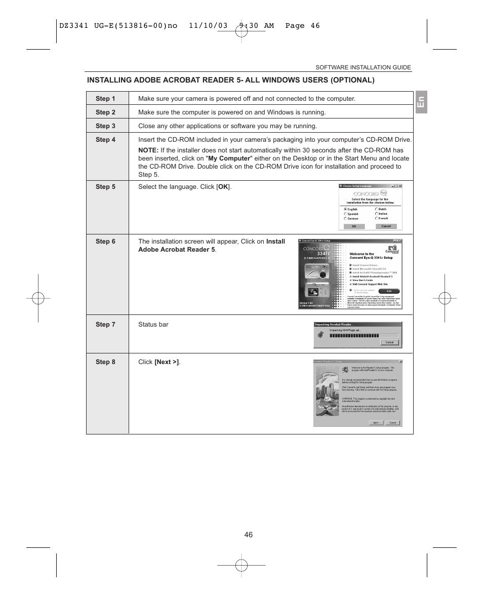 Concord Camera 3341z User Manual | Page 47 / 61