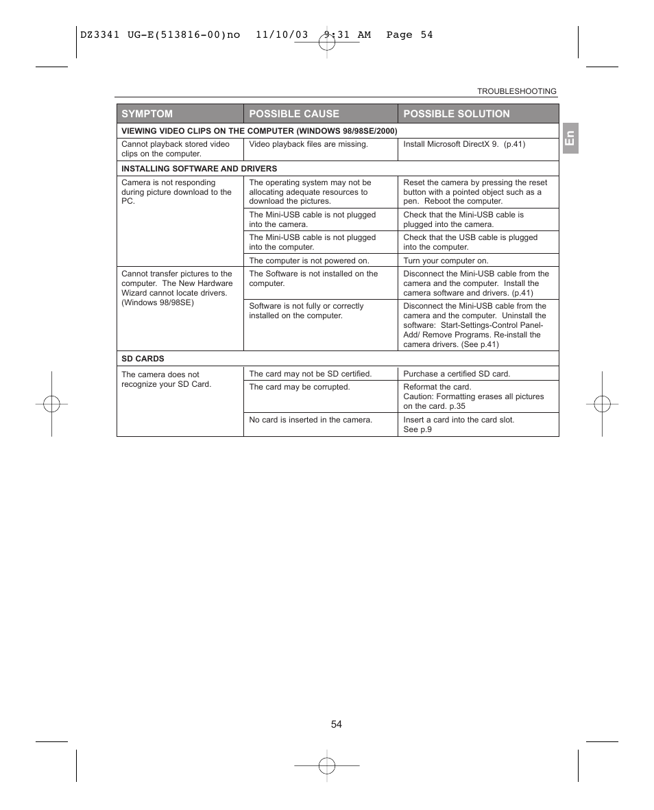 Concord Camera 3341z User Manual | Page 55 / 61
