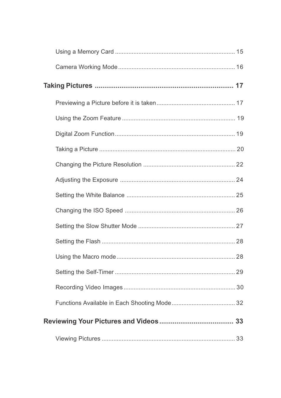 Concord Camera 3132z User Manual | Page 3 / 68