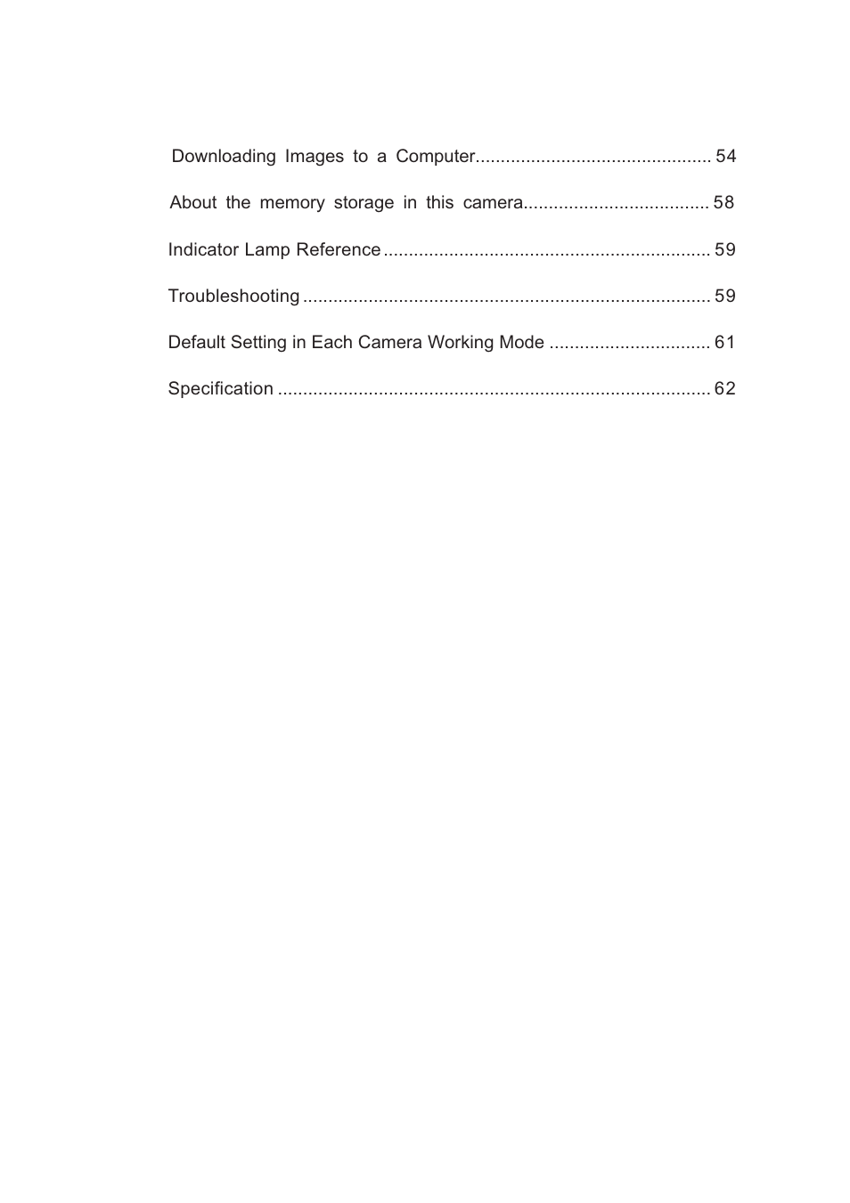 Concord Camera 3132z User Manual | Page 5 / 68