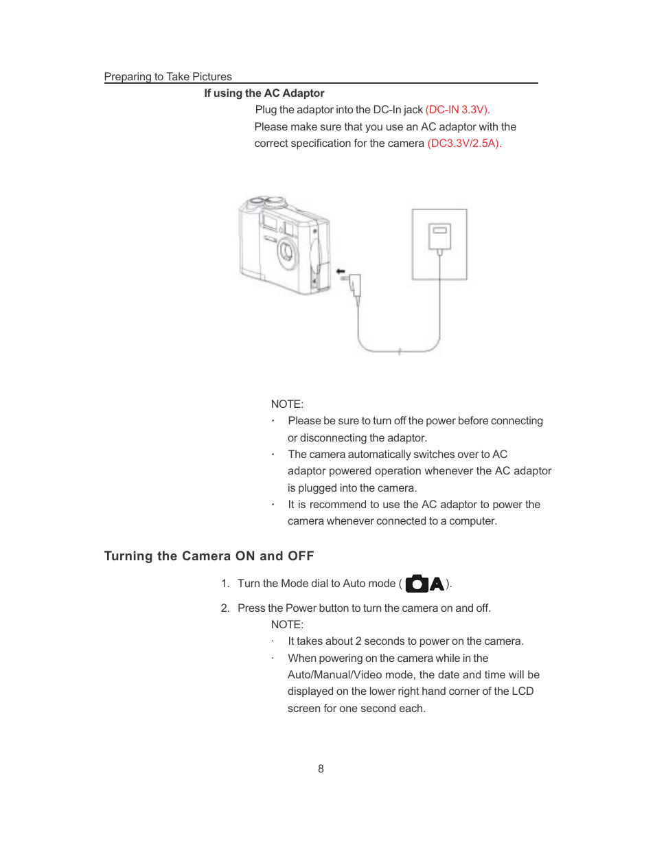 Concord Camera 3103 User Manual | Page 12 / 64