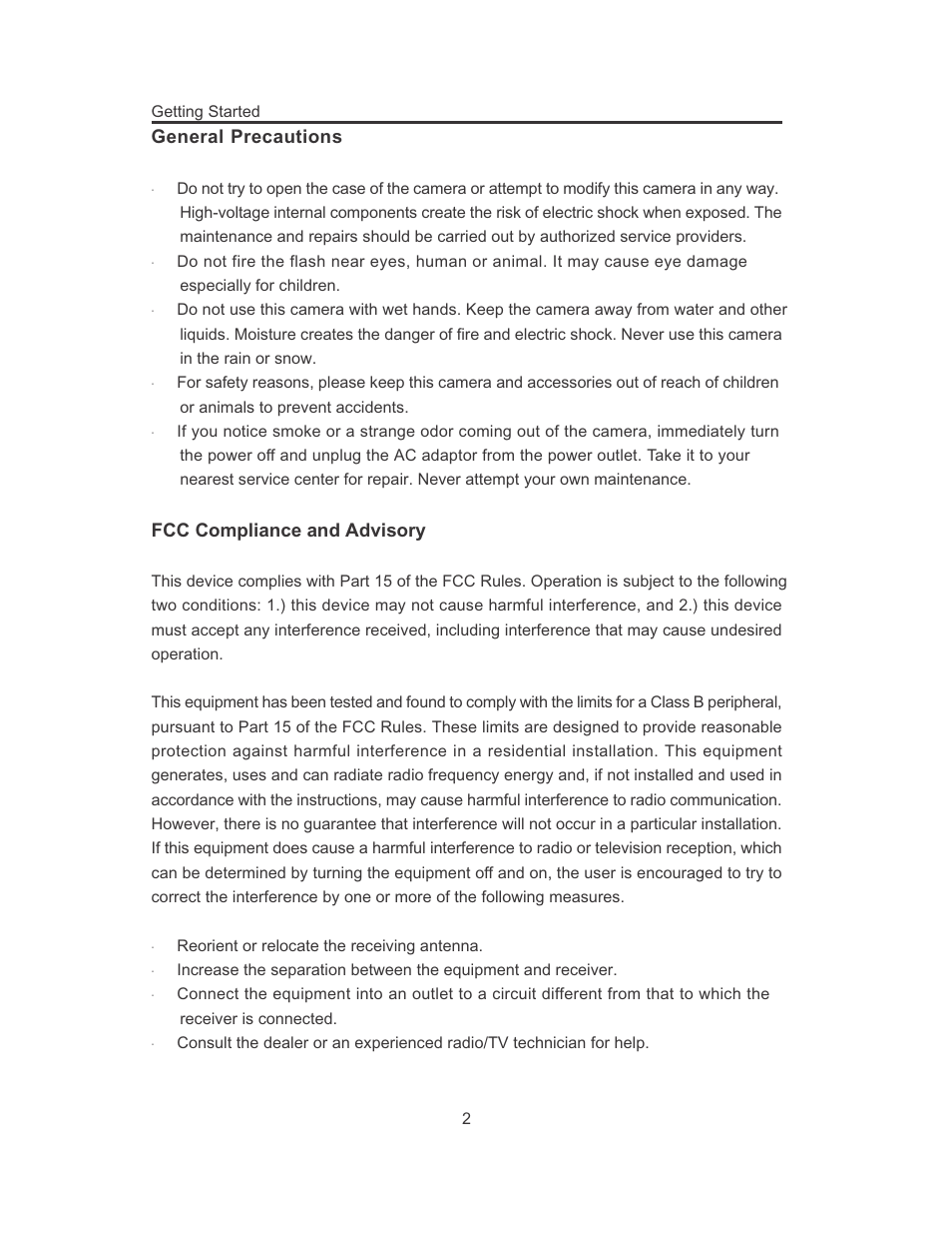 Concord Camera 3103 User Manual | Page 6 / 64