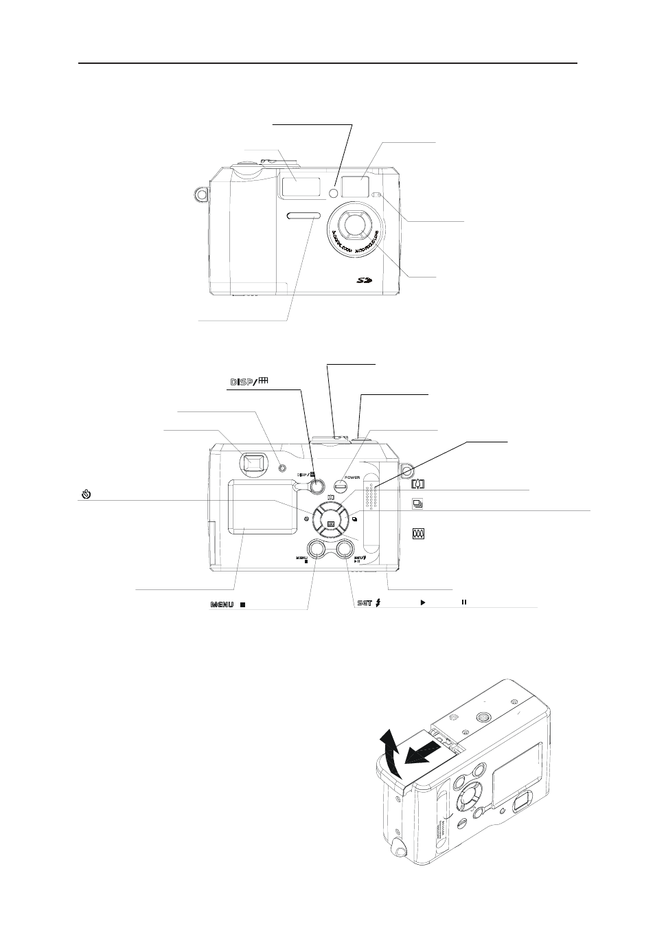Camera nomenclature, Battery installation | Concord Camera Eye-Q 3103 User Manual | Page 2 / 13