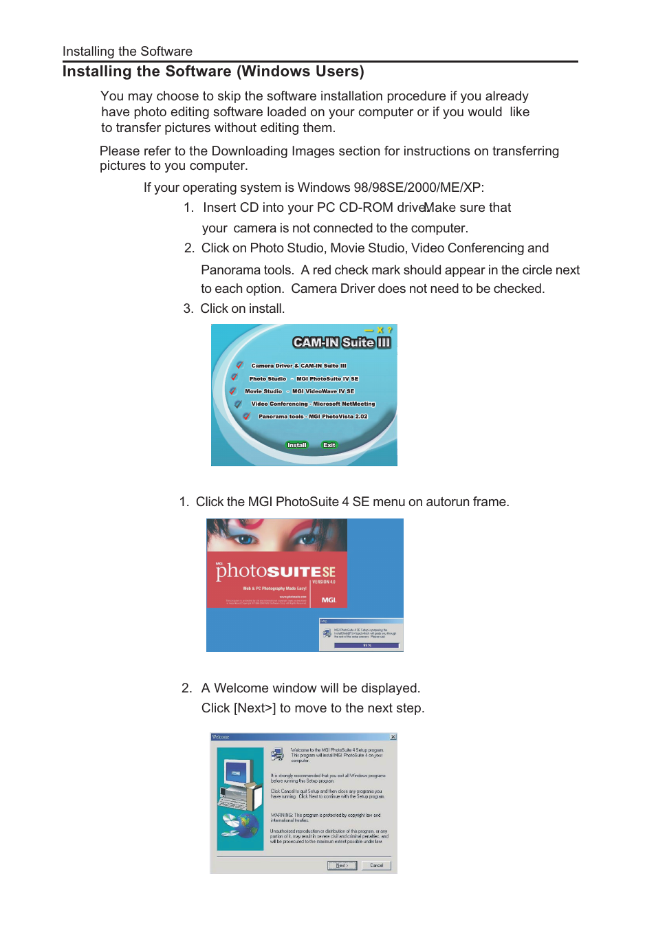 Concord Camera Eye-Q 3103 User Manual | Page 7 / 13