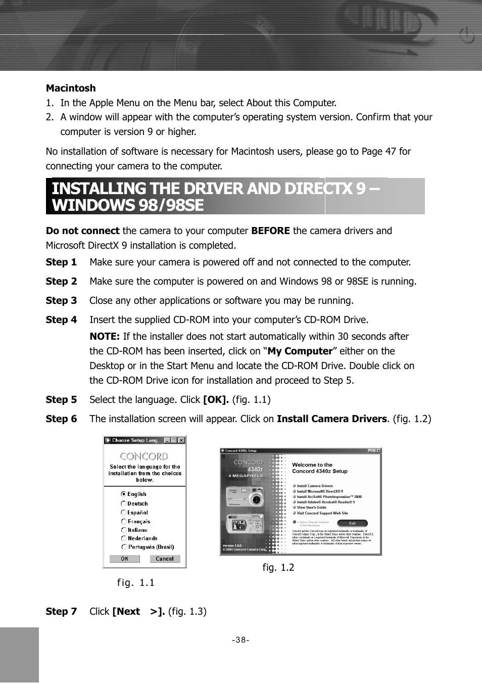 Concord Camera 4340z User Manual | Page 41 / 57