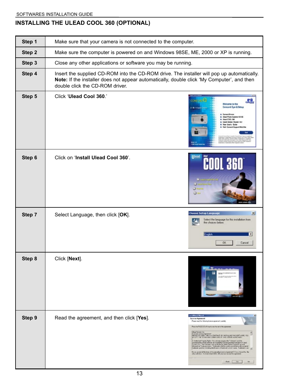 Concord Camera Eye-Q User Manual | Page 14 / 30