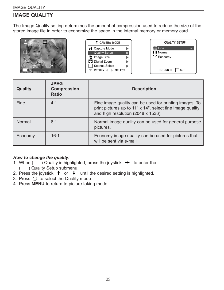 Image quality | Concord Camera Eye-Q 3340z User Manual | Page 24 / 66