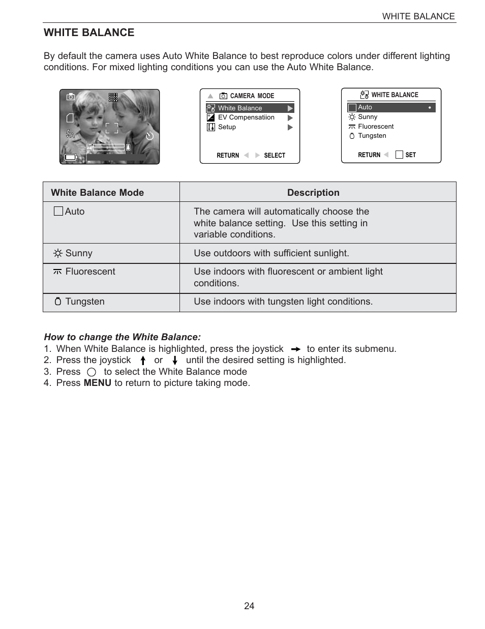 White balance | Concord Camera Eye-Q 3340z User Manual | Page 25 / 66