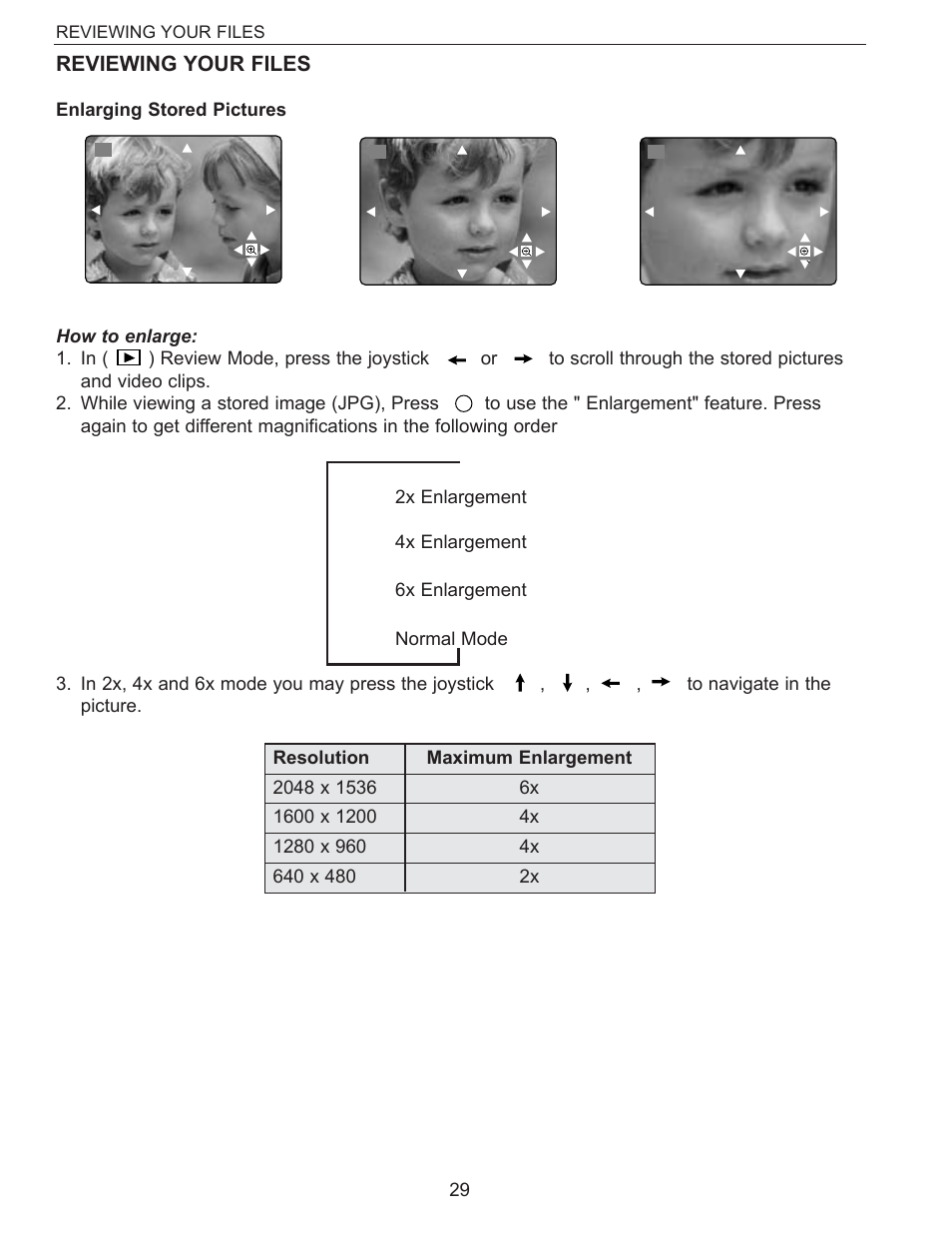 Reviewing your files | Concord Camera Eye-Q 3340z User Manual | Page 30 / 66