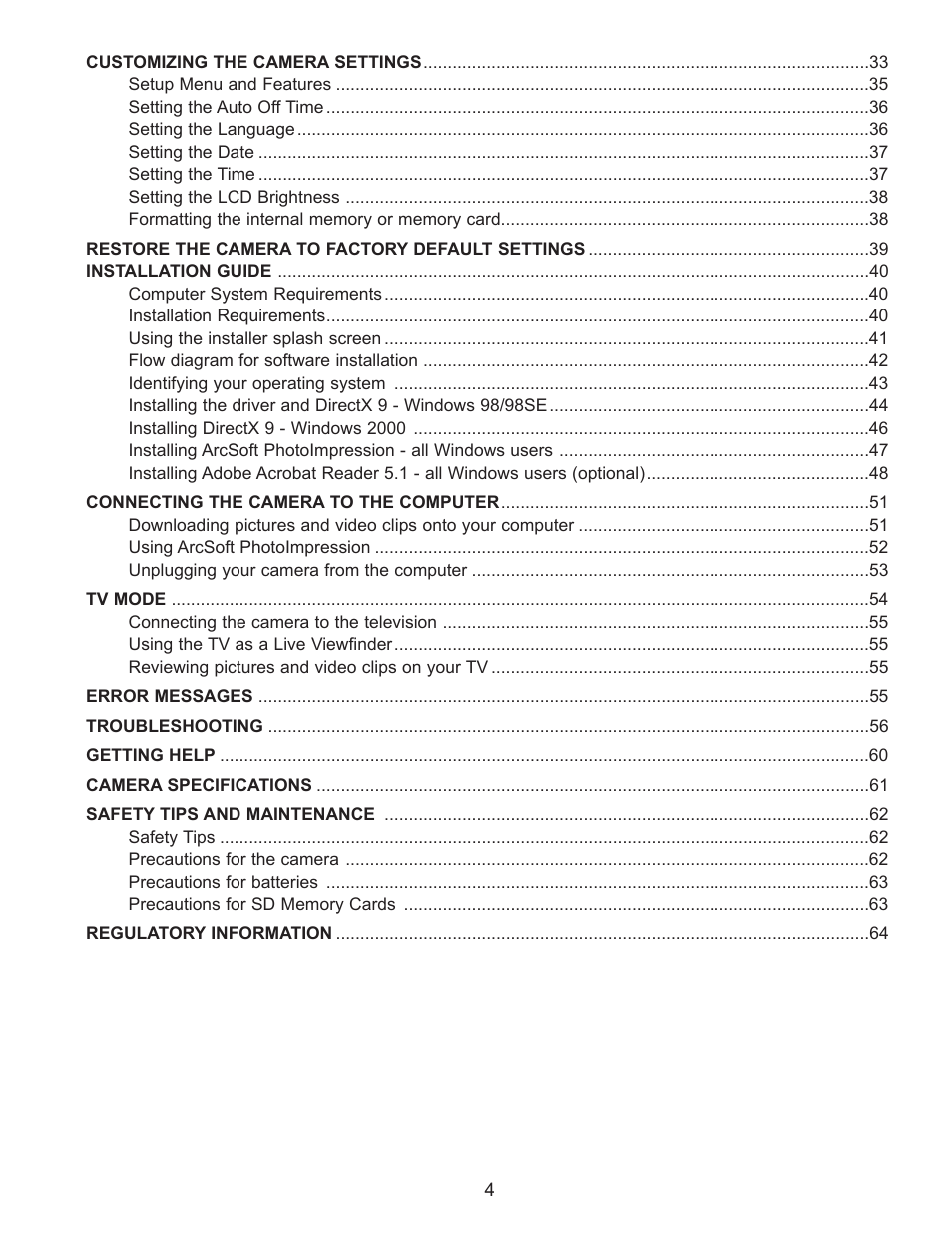 Concord Camera Eye-Q 3340z User Manual | Page 5 / 66